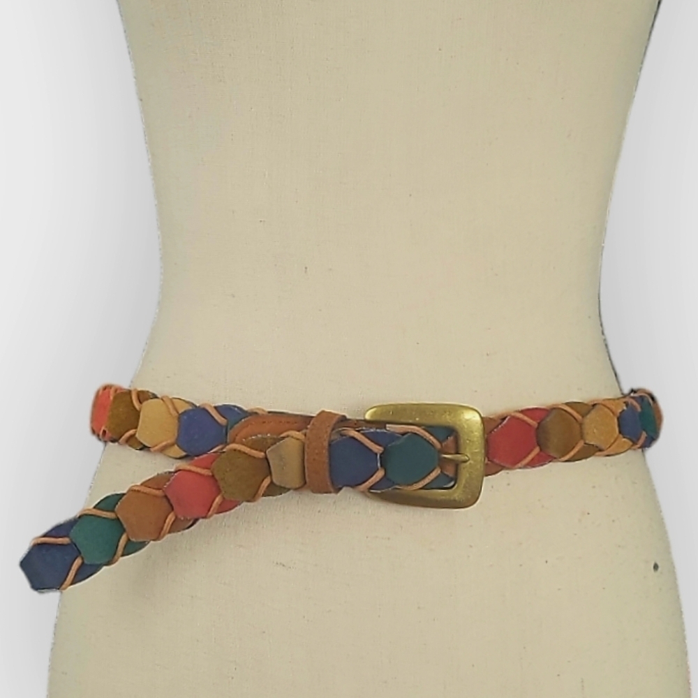 Multicolor Braided Belt